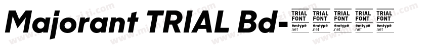 Majorant TRIAL Bd字体转换